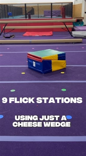 Gymfinity Kids on Instagram: "The back flip is one of the top skills and a big goal for our gymnasts! ✨ Whilst it’s a great skill to work towards, when training, it must be broken down correctly. Various aspects of the back flip can be achieved with the help of flick stations. Check out 9 flick stations we utilise on the gym floor to help gymnasts nail that big flipping goal!"