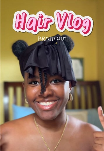 — results from the braid out using @Camille Rose Almond Jai Twisting butter. ➿ Love the hang time butttt it rained a bit and well shrinkage poof 😭 #naturalhairstyles #type4hair #braidout #naturalhairtok