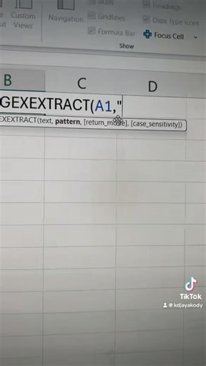 Excel | RegexExtract Function එක ගැන ඉගෙනගමු - Exclusively from Tiktok and Facebook Only #foryou #ai #excel #sinhala | K.D. Jayakody