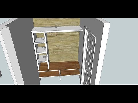 Boot bench plans with Sketchup