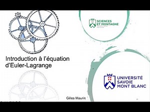 Introduction à l'équation d'Euler-Lagrange