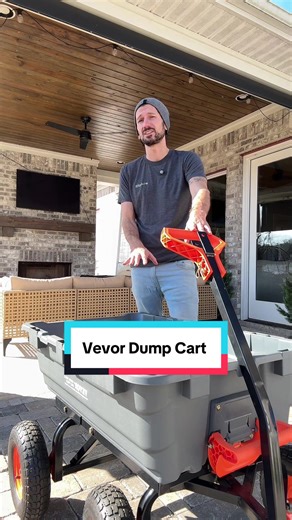 Vevor Dump Cart #dumpcart #wheelbarrow #yardwork #landscape #vevor