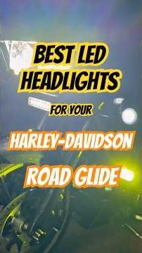 Best LED Headlight Upgrade for Harley Road Glide? #harleydavidson #roadglide #shorts
