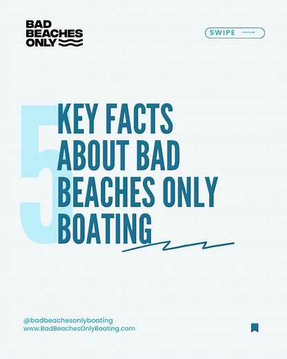 5 🔑 facts about Bad Beaches Only Boating. Like, share, follow and comment 😌 Use the link in our bio to reserve now or call/text us at 312-971-0334. . . . . . . . . #summertimechi #thingstodoinchicago #chicagobucketlist #chicagocharters #chicagoboatrental