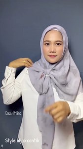 14K views · 132 reactions | Tutorial hijab segi empat simple dan elegan, #hijab #reels #fyp #style | Dewi Tika | Facebook
