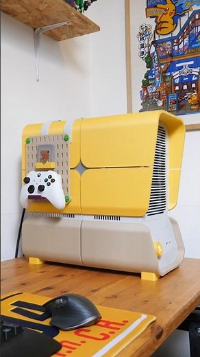 3D printed storage panel for 3D printed PC case