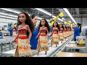 Inside a Moana Doll Factory: From Raw Plastic to Finished Adventure Princess Doll (Full Process)
