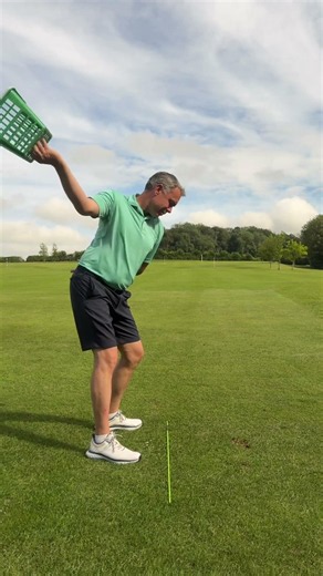 Keeping the club behind you in the downswing is a must for straight powerful golf shots. #golfswing