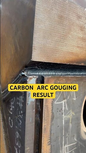 Carbon Arc Gouging | Satisfying Weld Prep! #Welding#CarbonArcGougin