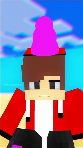 JJ & Mikey Rock Paper Scissors 🤣 #minecraft