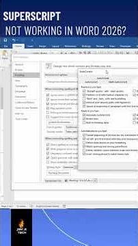 Superscript Not Working in Word 2026? | Quick Fix in 30 Seconds! 🔥💻 #shorts