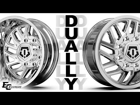 TIS 544C Dually Wheels | 20x8.5 in Chrome | 305/55 Nitto Terra Grappler G2