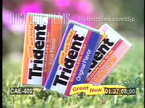VINTAGE COMMERCIAL - TRIDENT -1990S