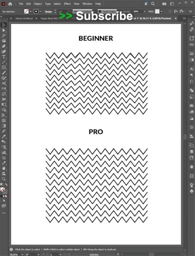 Illustrator 2026 – Zig Zag Background Pattern Like a PRO! ⚡✨