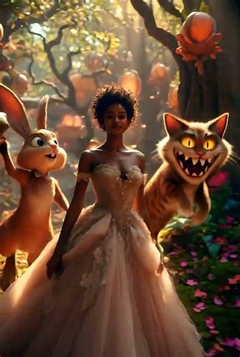 Alice Wonderland Styling with Magical Creatures #alice #fashion #fantasy