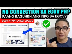 No Connection sa eGov PH App? Alamin ang Solusyon! how to get national id online 2025