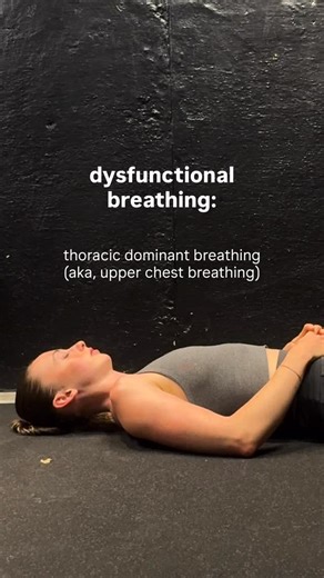 Abby Stewart - Respiratory Physiotherapist on Instagram: "Is your breathing dysfunctional or functional? 🧐👇🏽 One of the most common dysfunctional breathing pattern is upper-chest breathing (also called thoracic-dominant breathing). This is when most of the airflow is directed into the upper chest rather than the lower ribs. Over time, this can create: • upper-chest tightness • a restricted, effortful breath • the sense of “never getting a deep enough breath in” Mouth breathing is a form of dy