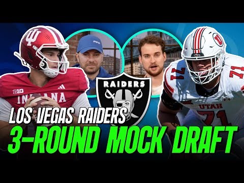 Las Vegas Raiders 3 Round Mock Draft | PFF