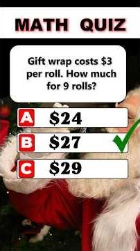 Basic Math General Knowledge quiz Christmas Edition #mathquiz #quiz #gk