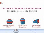 Pool alarm notifies parents when non-swimmer enters water