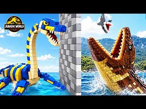 LEGO Dinosaurs: I Recreated The Whole Mosasaurus Family | RM Bricks Channel