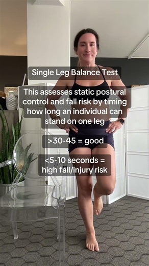 Middle Age Mobility Challenge How long can you do single leg balance? Single Leg Balance Test