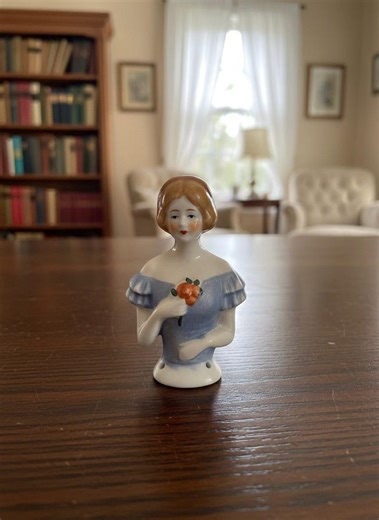 Vintage Porzellan Halbe Puppe Pin Kissen Ausländisch glasierte Bisque Herrliche Demure Dame Sammeln Geburtstag Weihnachtsgeschenk Sie Ihn Mutter Frau Schwester - Etsy.de