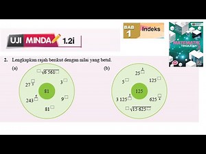 KSSM Matematik Tingkatan 3 Bab 1 indeks hukum indeks uji minda 1.2i no2 buku teks form 1 pt3