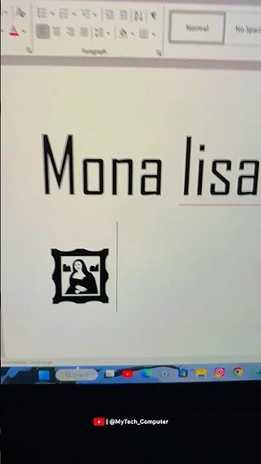 Mona Lisa shortcut key in Microsoft Word #shorts #shortcutkeys