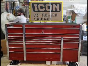 Unboxing/Setting Up A New Icon 73" Rolling Tool Cabinet! Jonathan's New Tool Box
