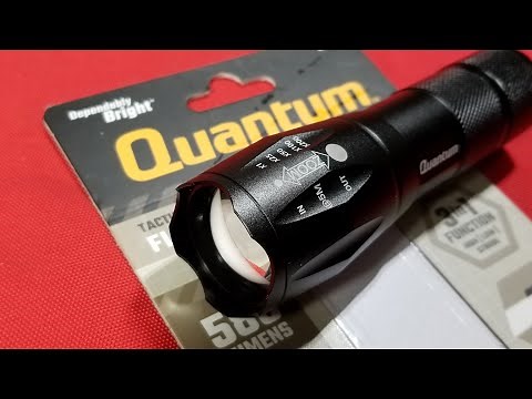 Harbor Freight Quantum 588 Lumen Adjustable Focus Flashlight Review