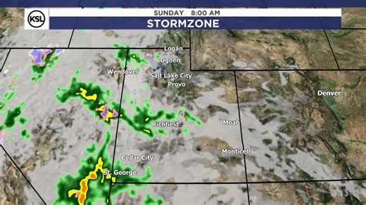 After a mostly dry and warm Saturday, we'll see scattered thunderstorms develop and circle around the state Sunday and Monday bringing valley rain accumulations of .25" to .75" and mountains around 1-2"! | KSL Weather