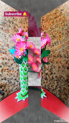 DIY Handmade Cotton earbuds flower vase #satisfying #shorts #reels #tiktok #craft #viralvideo #diy