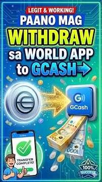 PAANO MAG WITHDRAW SA WORLD APP TO GCASH? 💸 Easy Tutorial for Beginners! 🔥