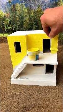 How to build a wooden blocks | mini bricks construction final #diyhouse #miniature #homebuilding