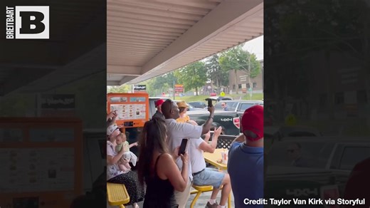 Footage from an A&W restaurant in Grand Rapids shows J.D. Vance buying a group of people gathered at the famous chain a round... of root beer floats. | Breitbart