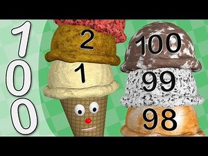 Count to 100 Ice Cream Scoops - Numbers 1 to 100