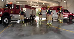 Volunteer Firefighters Bring The House Down With Latest Dance Challenge