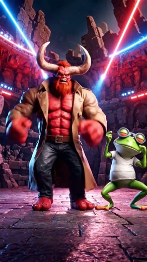 HELLBOY VS CRAZY FROG DANCE