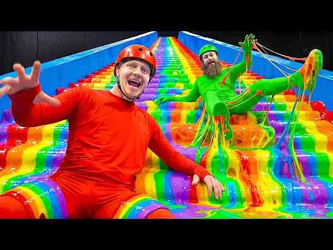 Surviving 50 Mystery Staircases Challenge!