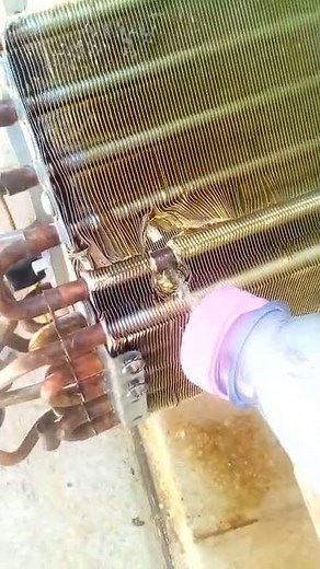 réparé une fuite sûr un évaporateur clim