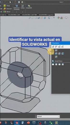 Identifica y aprende las vistas en SOLIDWORKS 💯🤌#solidworks #3d #tips #tutorial