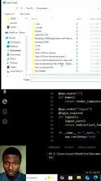 #coding part 1 of adding users and display current username in Flask