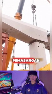 proses pemasangan beton untuk jembatan layang😱 #tutorial #ide #kreqtif #alat #canggih #crine #tukang #bangunan #jembatan #fyp #reels #viral | Cecef Pranata