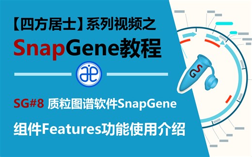 【四方居士】SG#8质粒图谱软件Snapgene组件Features功能使用介绍