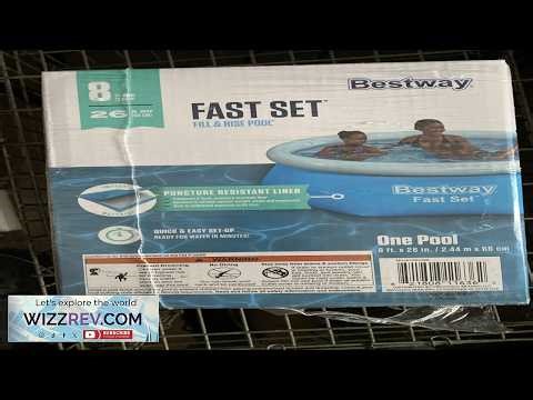 Bestway 8' x 26" Fast Set Inflatable Above Ground Swimming Pool w o