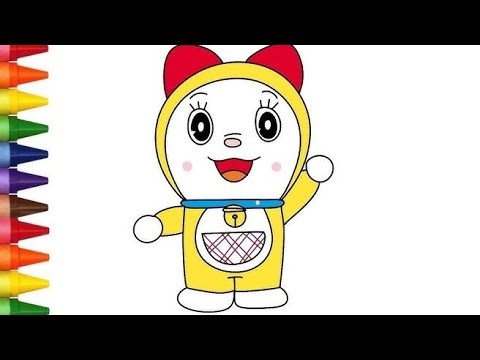 Dorami Drawing | handmade cartoon drawing | handmade cartoon art