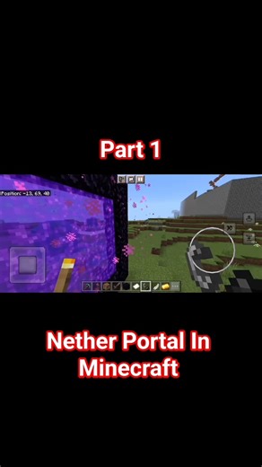 How To Make Eether Portal In Minecraft #minecraft #gaming #minecraftbuilding #music #part1 #part