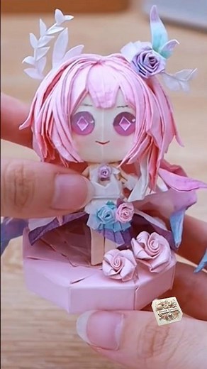 Magical Anime Doll from Folded Paper 🌷 Easy DIY #Shorts #diy