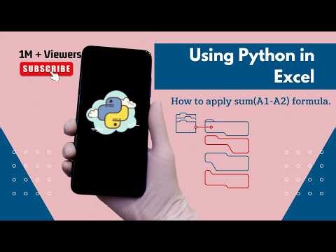 How to use python in excel #excel #python